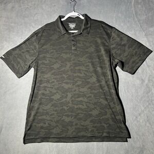Straight Down Camo Polo Shirt Men's Size 2XL Performance Golf